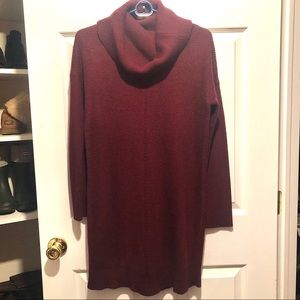 Burgundy Sweater Dress